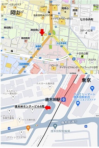 マップ東京・岡山